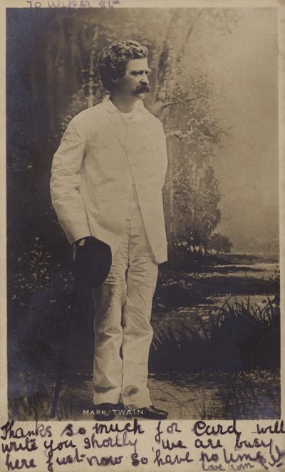 Mark Twain (1835-1910), Amerikaanse schrijver door American Photographer